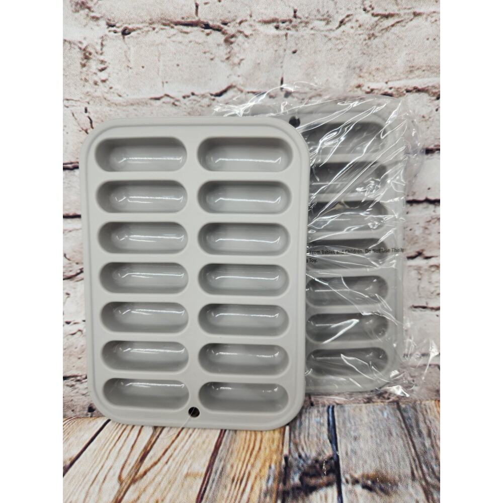 Set Of 2 Room Essentials Silicone Ice Cube Tray Gray Dishwasher Safe NEW